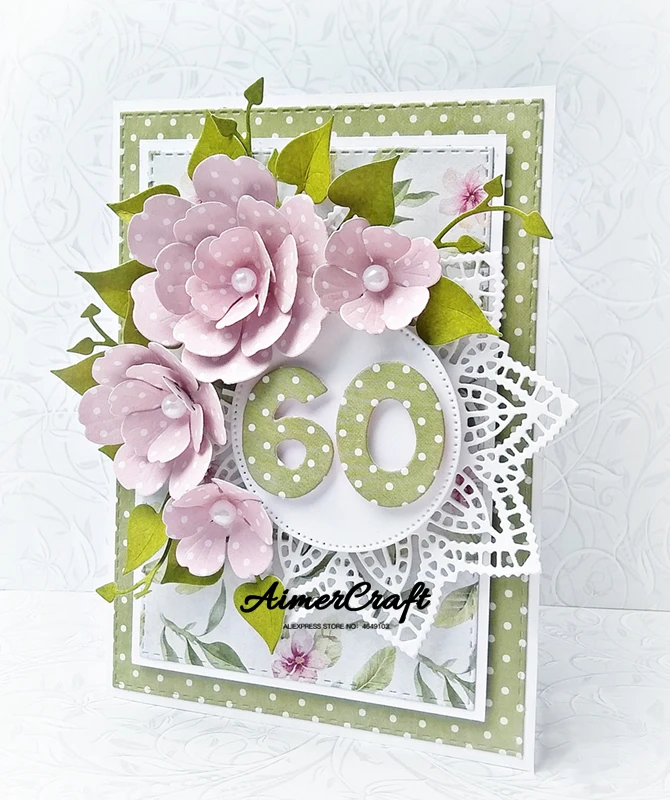 Кружевной круг венок металлические режущие штампы для рукоделия декоративное