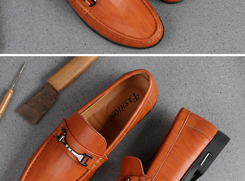 Роскошная обувь; мужские лоферы из натуральной кожи; сезон весна-осень; zapatos de hombre mocasines cuero; повседневные мужские лоферы без застежки; горячая распродажа