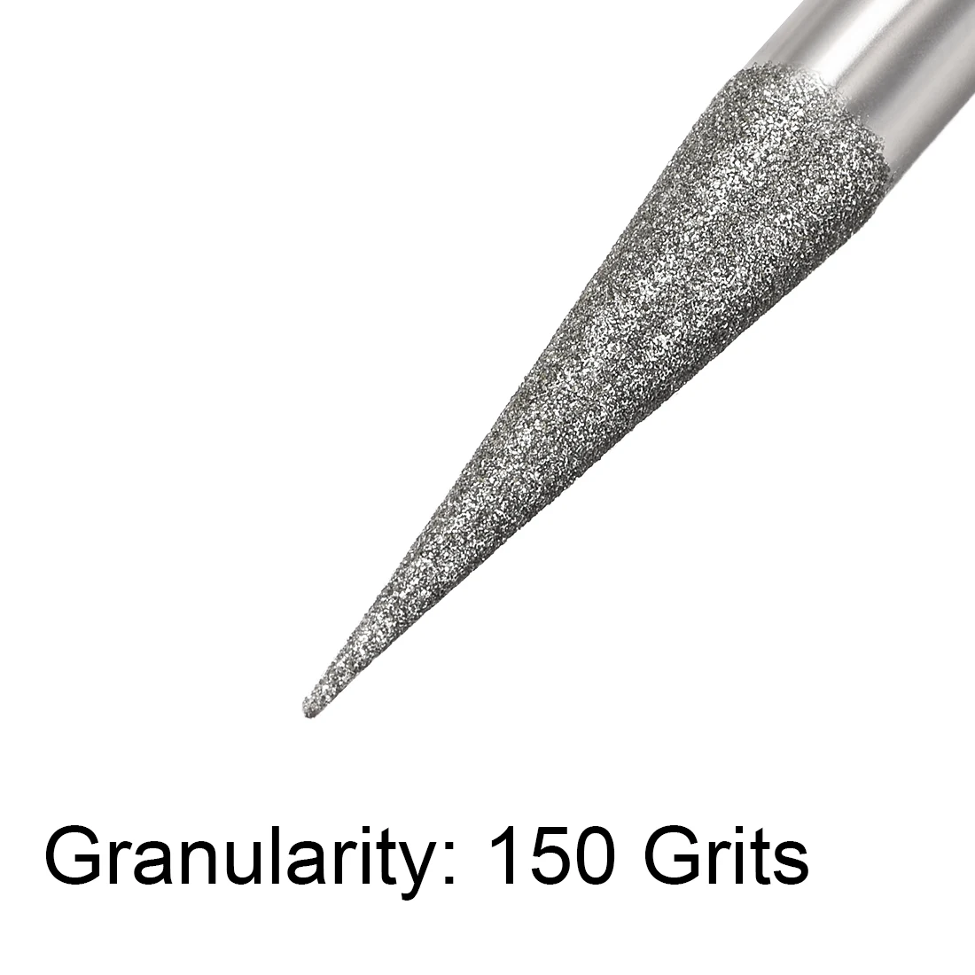 

uxcell Diamond Burrs for Carving Rotary Tool 1/4-Inch Shank 6mm Pointed 150 Grit 2 Pcs Pointed 6mm