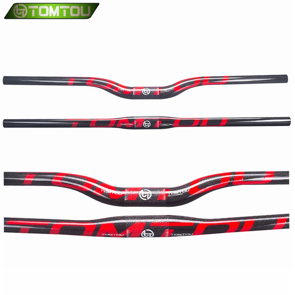 TOMTOU полностью углеродный руль для велосипеда велосипедный MTB части