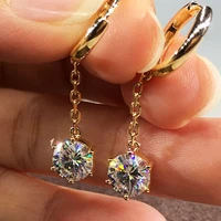 new fashion cute gold color roundbow earring for women earring gifts jewelry zircon jewelry accessories