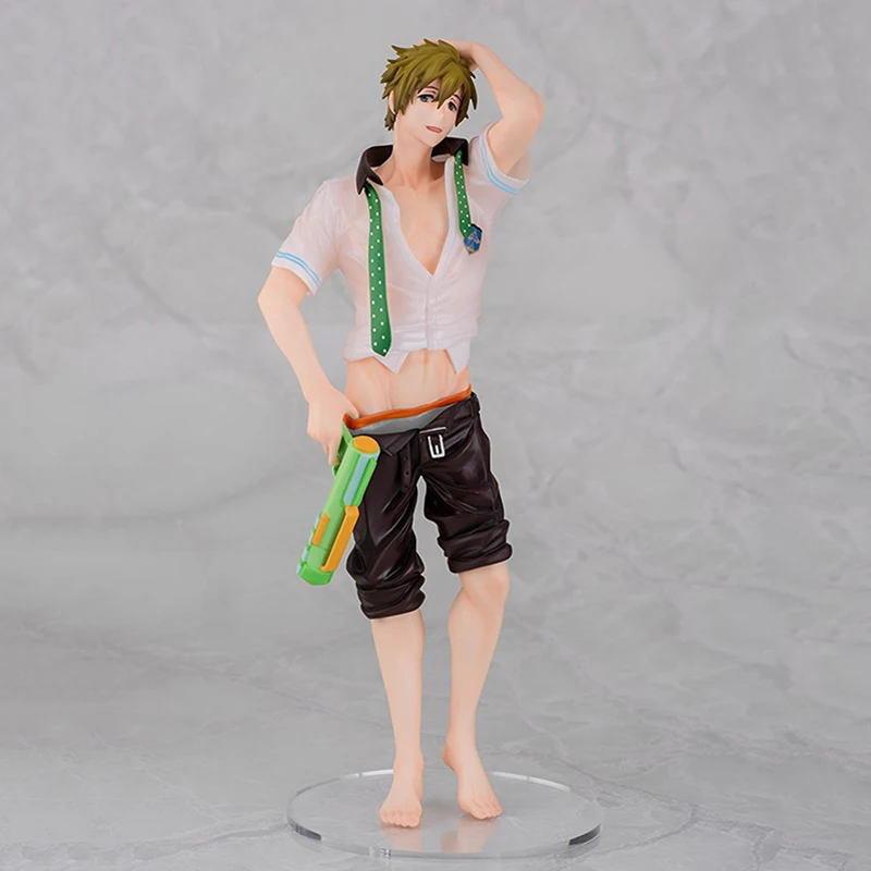 

High Speed! Free! Tachibana Makoto Action Figure Anime Men's Swimming Club Water Gun Ver. PVC Collection Model Dolls Toys Gifts