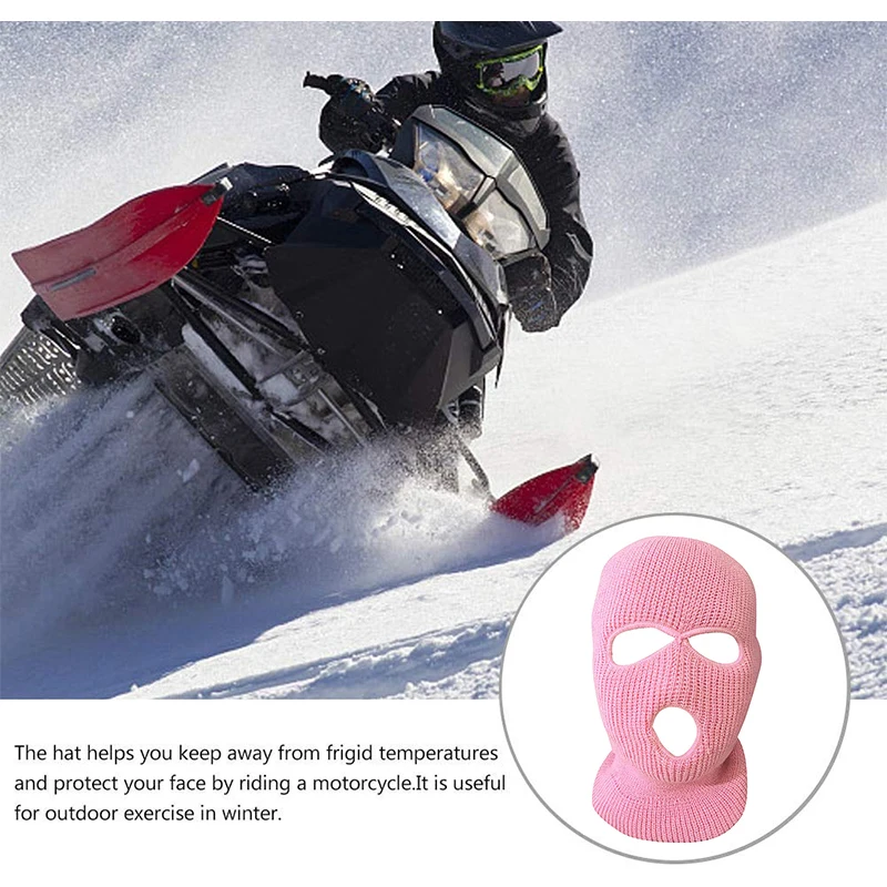 Уличная Балаклава маска на все лицо теплая грабитель крутая Вязаная мужская