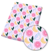 polyester cotton fabric fruit bee freshness painted clothe bag mask making material cloth sheets home textile crafts 45145cmpc