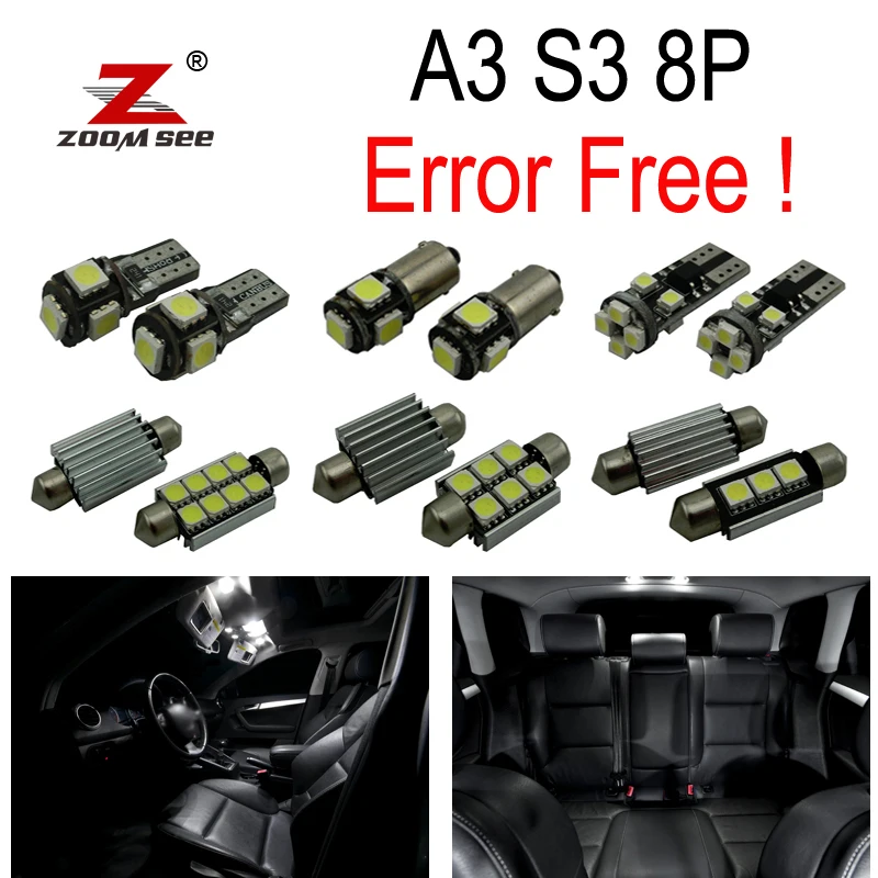 Светодиодная дверная лампа 20 шт. + комплект светодиодных ламп светильник для Audi A3