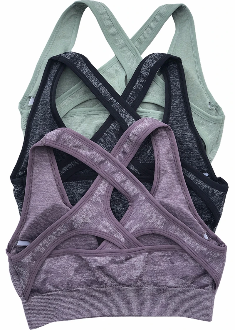 Новинка женский спортивный бюстгальтер для фитнеса топы удобный в полоску с
