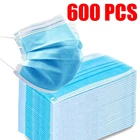 Маска одноразовая для лица, 3 слоя, 10-600 шт.