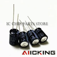 10pcs high quality electrolytic capacitors 50v100uf 811 5 aluminum electrolytic capacitors 100uf 50v 811 5mm