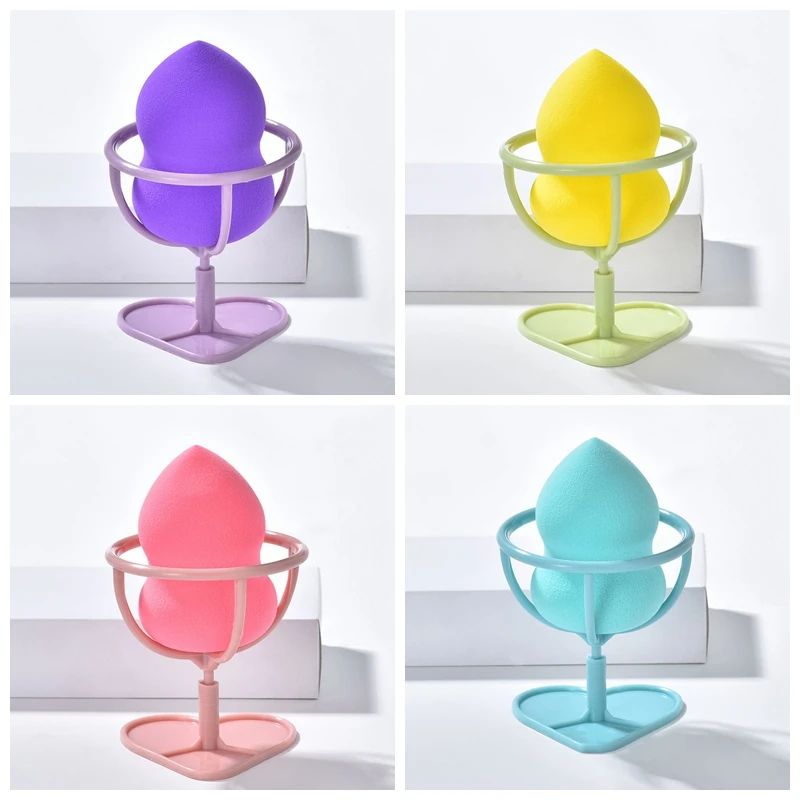 1Pc New Makeup Sponge Bracket Box Dryer Powder Puff Shelf Beauty Egg Holder Makeup-Tools Cosmetic Accessory Spherical Gift Box