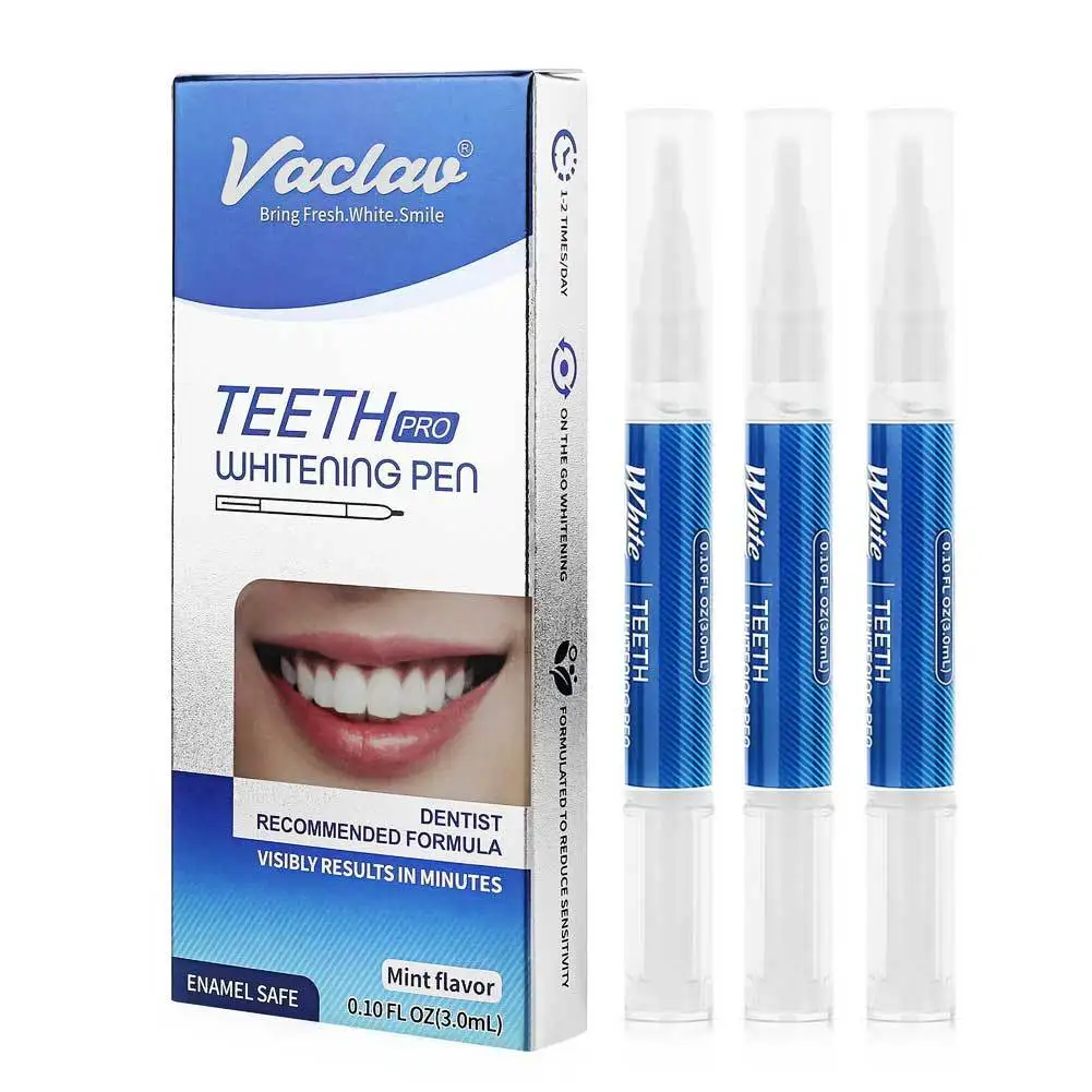 

10 Gel Teeth Whitening Essence Tooth Brighten Liquid With Cotton Swabs Dental Cleansing Serum to Remove Tooth Stains