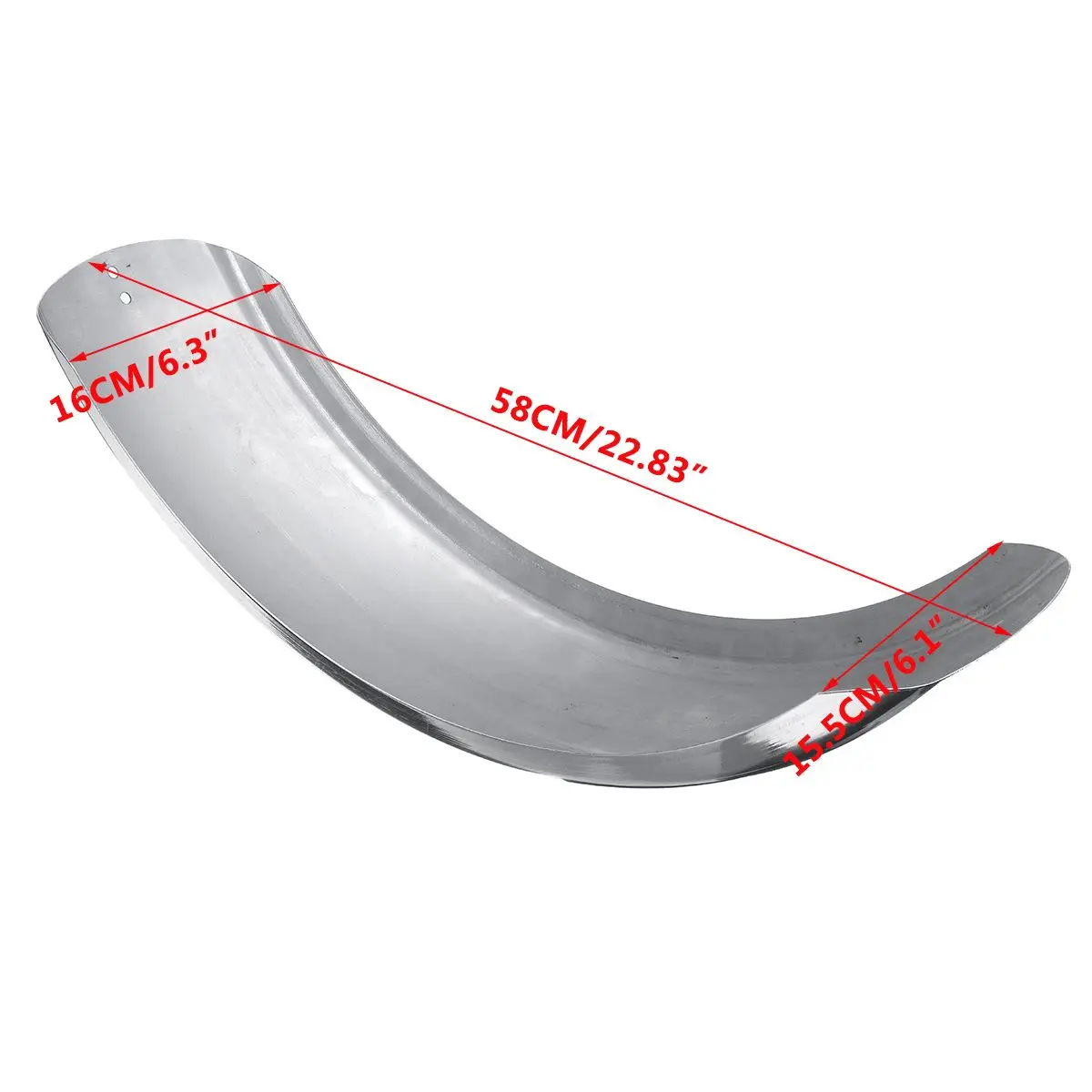 

New 6.1" Chrome Motorcycle Rear Fender Mudguard Stainless Steel Mud Flap Wheel Cover Universal For Honda/Yamaha/Suzuki