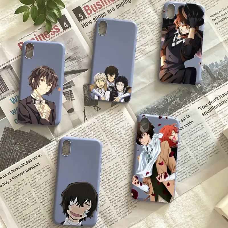 Недорогой чехол для смартфона с изображением бродячих собак Bungou яркий Iphone 6 7 8X11 12