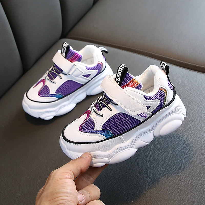 Детская обувь спортивная для мальчиков сезон весна толстая подошва бега