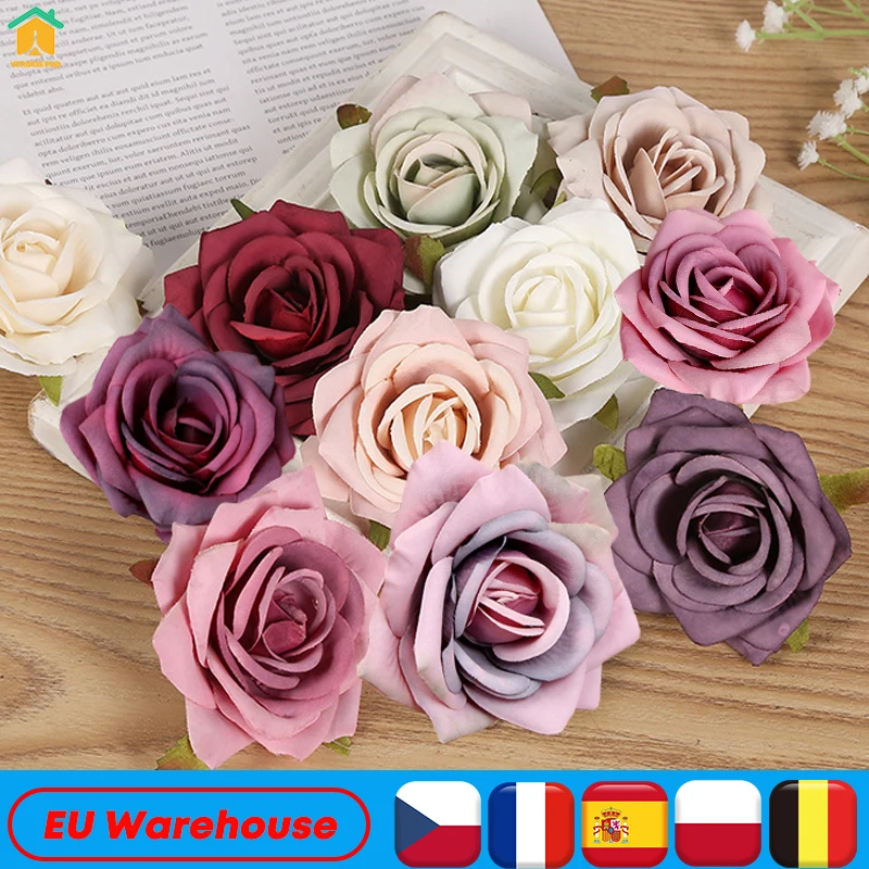 

Искусственные розы в стиле ретро, 30 шт.