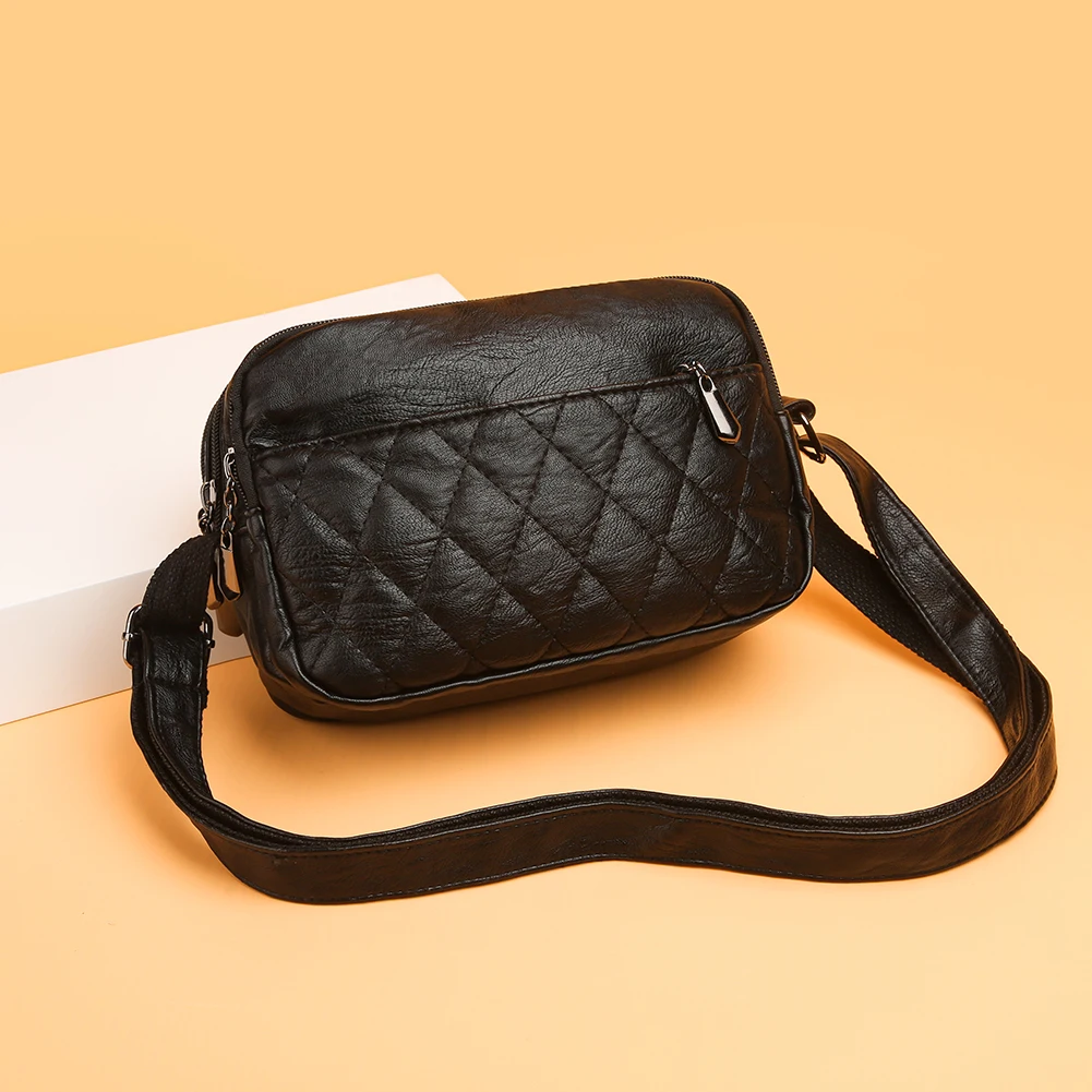 

2021 Hot Vintage Small Purse Ladies Handbags PU Lattice Pattern Messenger Bag Casual Ladies Solid Color Shoulder Bags