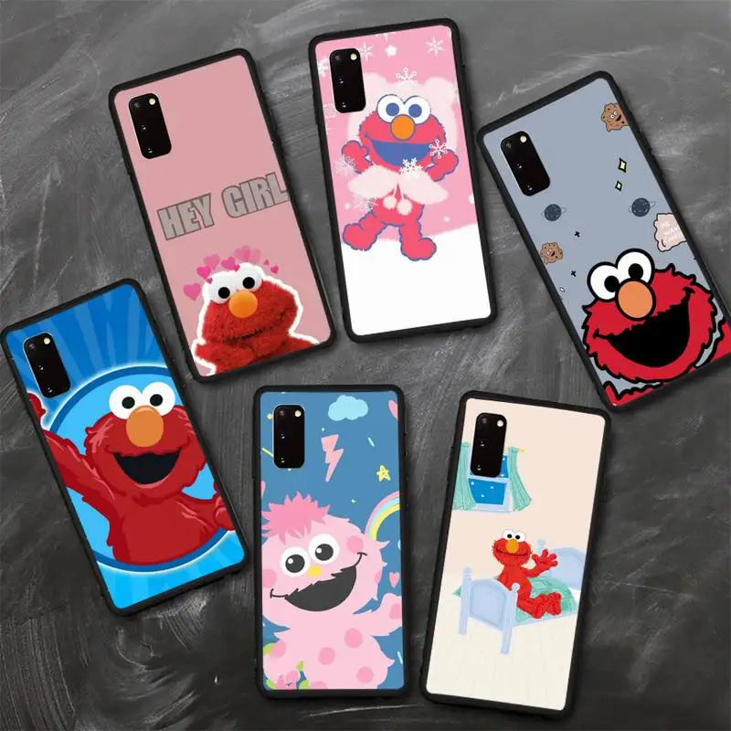 

Sesame Street Cookies Monster Elmo Phone Case For Samsung S8 S9 S10 E S20 S21 S30 5G Edge plus lite Cover Fundas Coque