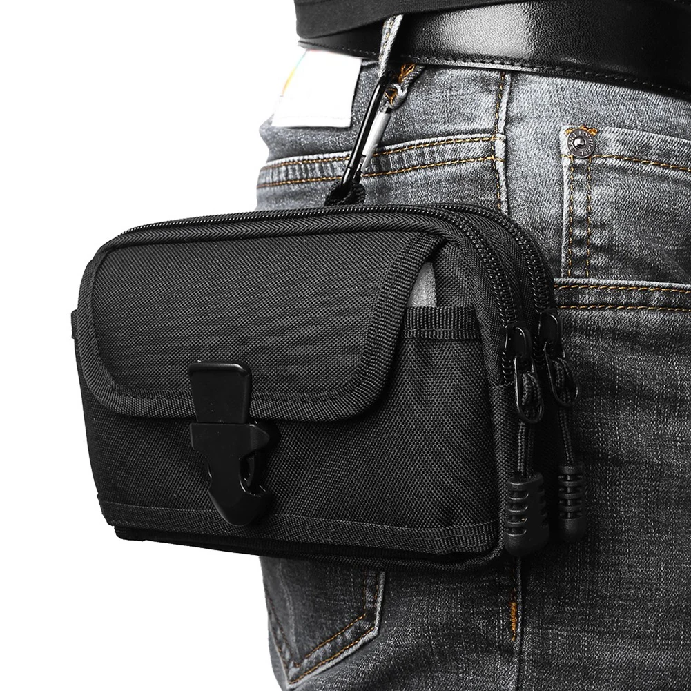 

Tactical Molle Pouch Belt Waist Bag Military Small Pocket Outdoor Mobile Phone Pouch for 6.5'' Phone Hunting Travel Camping Bags
