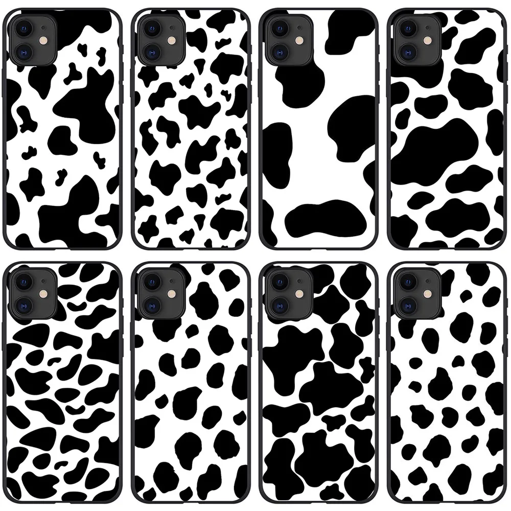 Чехол для телефона с коровьим узором iPhone11 pro max XS MAX XR X/XS 7 8 plus мягкий защитный чехол