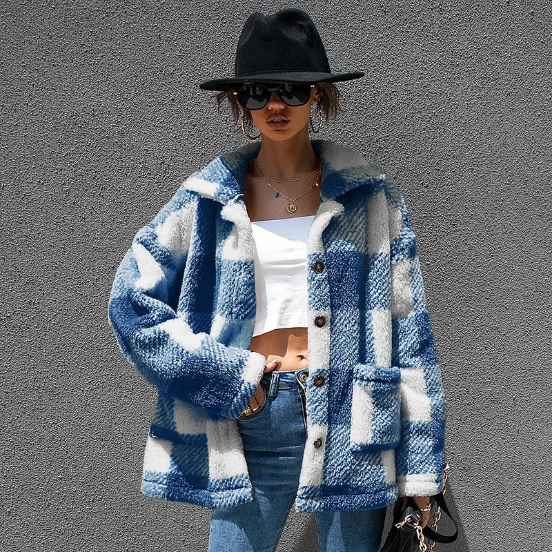 Зимнее теплое пальто из искусственного меха женская одежда - Цена: 3176.89