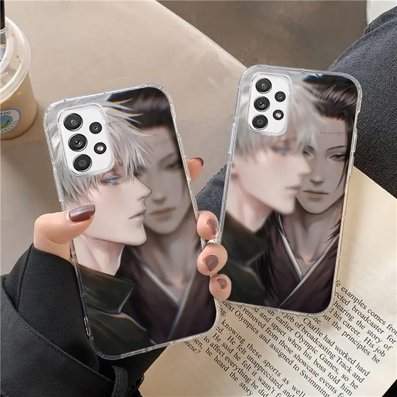 

Jujutsu Kaisen Anime Cartoon Phone Case Transparent For Samsung s21 ultra s20 fe s10 Plus a52 a51 a12 a71 Note 20 Shell Cover