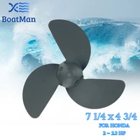 boatman%c2%ae 7 14x4 34 plastic propeller for honda bf2 bf2 3 outboard motor engine rh 58130 zv0 841zb boat marine