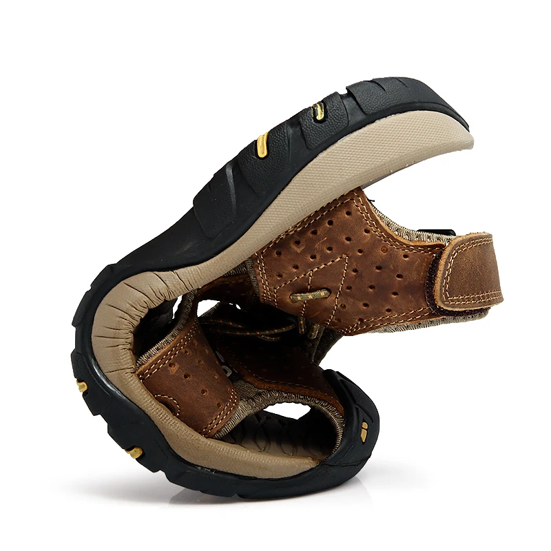 Мужские уличные сандалии летняя дышащая мягкая пляжная обувь быстросохнущие