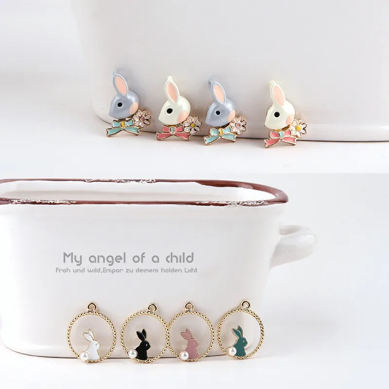 6 шт. 2020 новый дизайн милые мягкие сестренские серьги с милым кроликом кулон