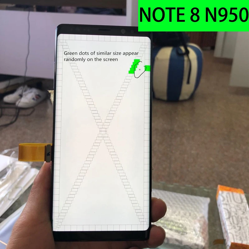 Оригинальный NOTE8 точечный SUPER AMOLED ЖК-экран Рамка для SAMSUNG Galaxy NOTE 8 N950 N950F сенсорный