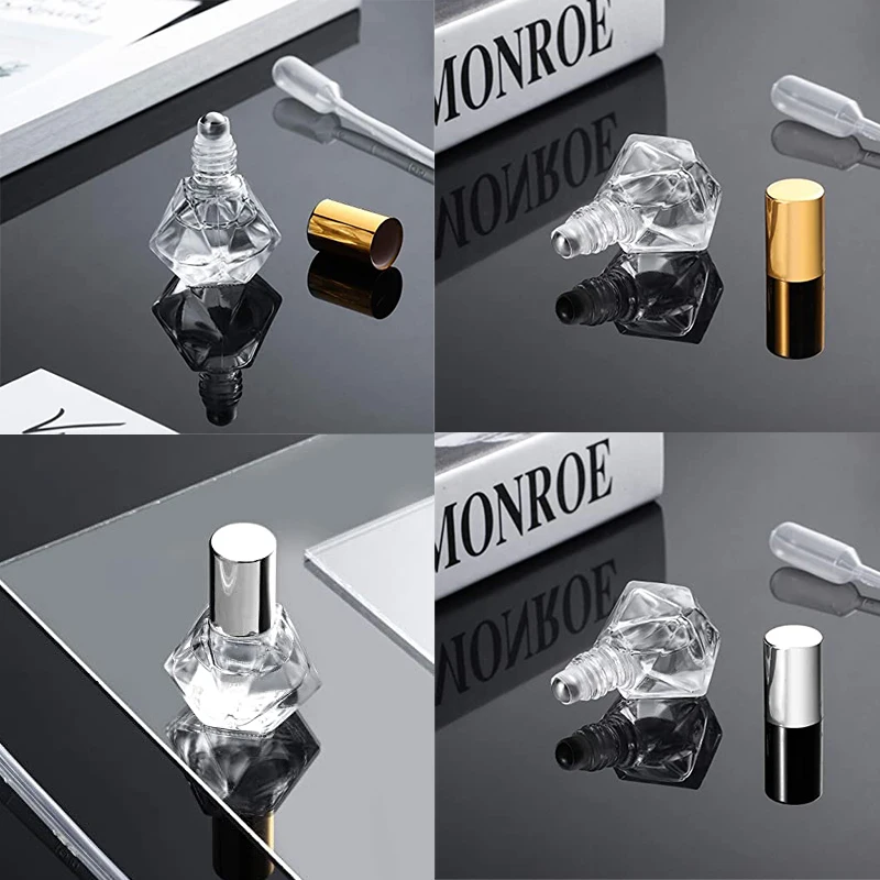 MUB-8ml мини-стеклянные рулонные бутылки из сплава многоразовые Бутылочки для