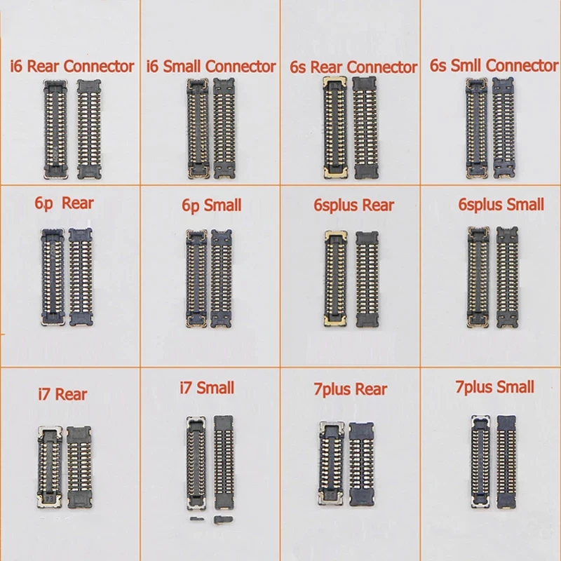 Rear back & Front Small Camera Flex Cable FPC Plug Connector On Motherboard Mainboard For iPhone 6s 6 7 8 Plus Replacement Parts