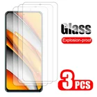 3 штпартия 9H взрывозащищенное Закаленное стекло для Xiaomi Poco F3 5G Защитная пленка для экрана