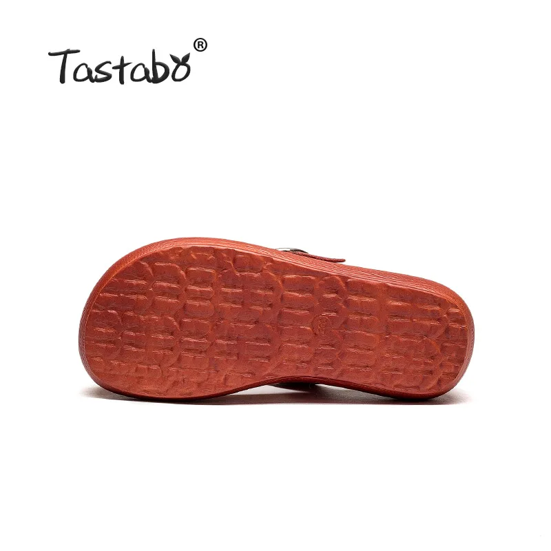 Летние женские шлепанцы на танкетке Кожаные повседневные пляжные без застежки