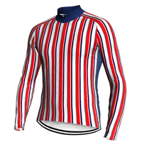 stripe design jersey mtb cycling men long shirt breathable top moto jacket mountain bicycle race maillot off road sport dress