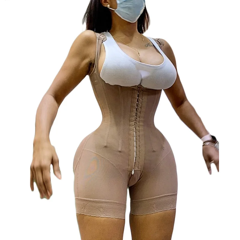 

Women Post-operative Open Bust High Compression Shapewear Waist Trainer Butt Lifter Slimming Corset Skims Fajas Colombianas