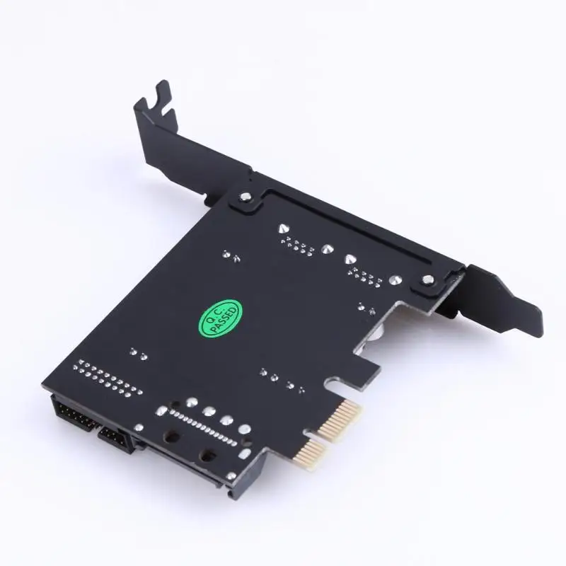PCI-E USB 3 0 разъем SATA 19Pin питание с 2 портами плата PCI Express адаптер расширения