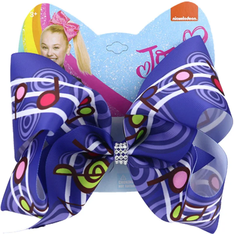 Заколка для волос Jojo Siwa бант зажим девочек музыкальная заколка с металлическими