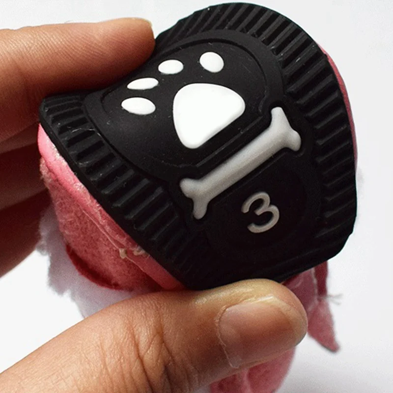 Плюшевые ботинки для домашних животных 4 шт./лот теплые собак Yorkie Maltese Chiwawa теплая