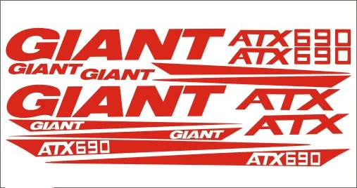 

34cm*24cm ATX 690 MTB Frame Road Bike Cycling car sticker BIKE MTB BDC BICICLETTA PRESPAZIATI Car Bicycle Motorcycle Accessories