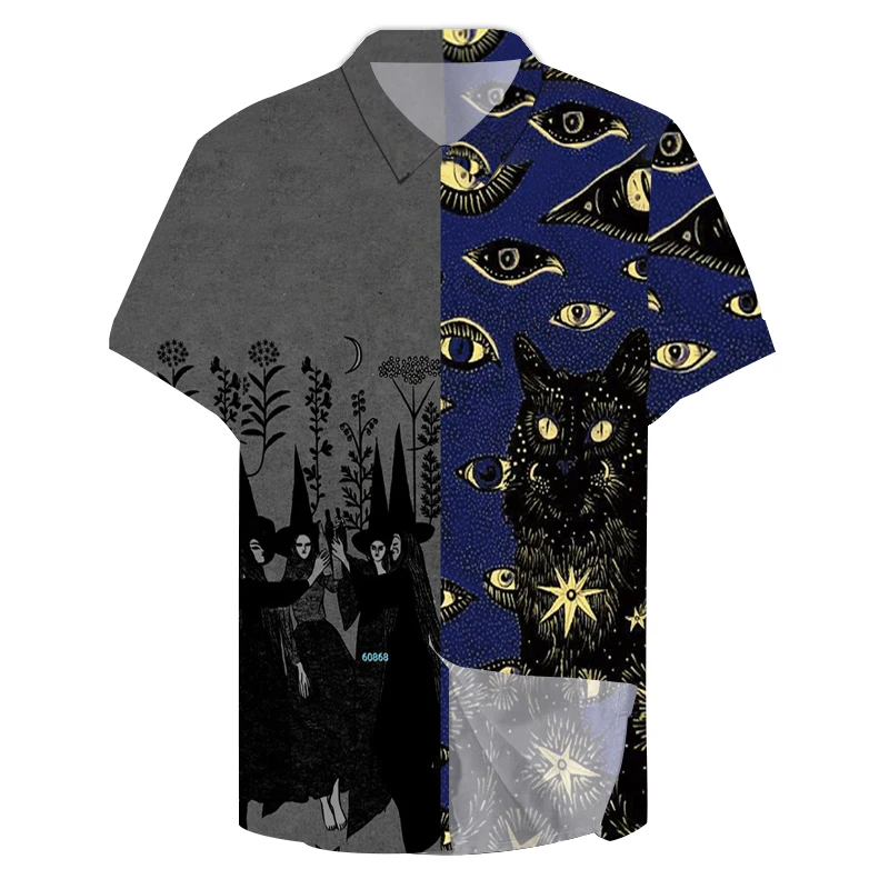 2021 летняя Гавайская пляжная забавная Милая Повседневная рубашка с принтом на