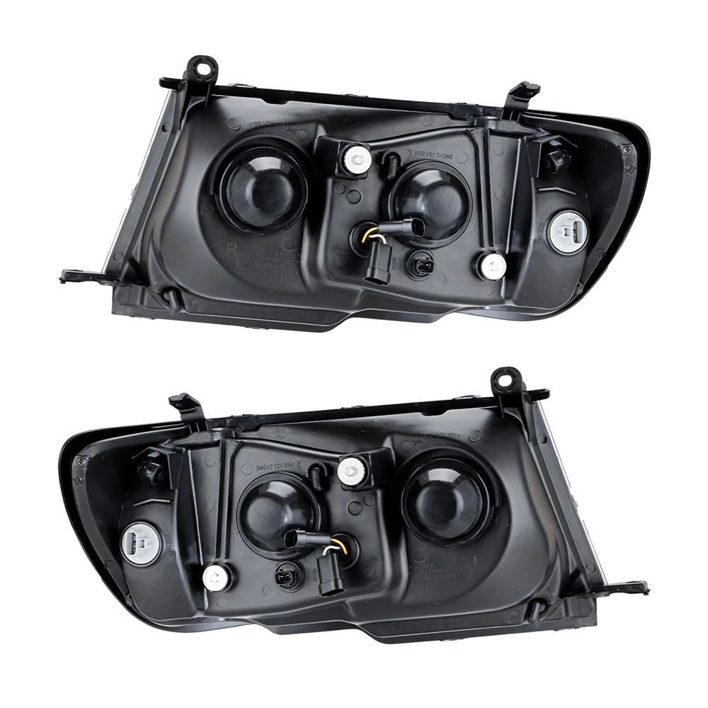 1 пара водонепроницаемых фар для Toyota Landcruiser 100 серии 1998-2005/04 Altezza черные