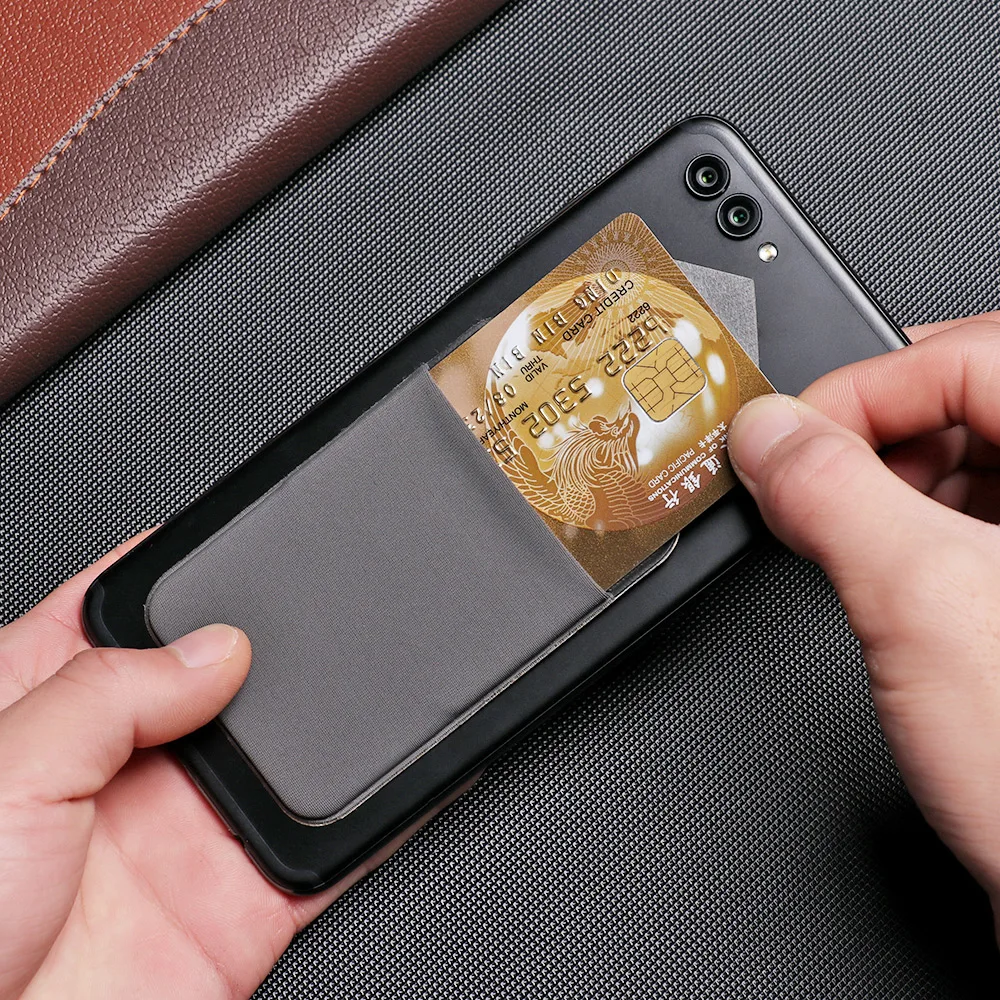 Эластичный мобильный телефон кошелек для телефона держатель карт клейкий карман