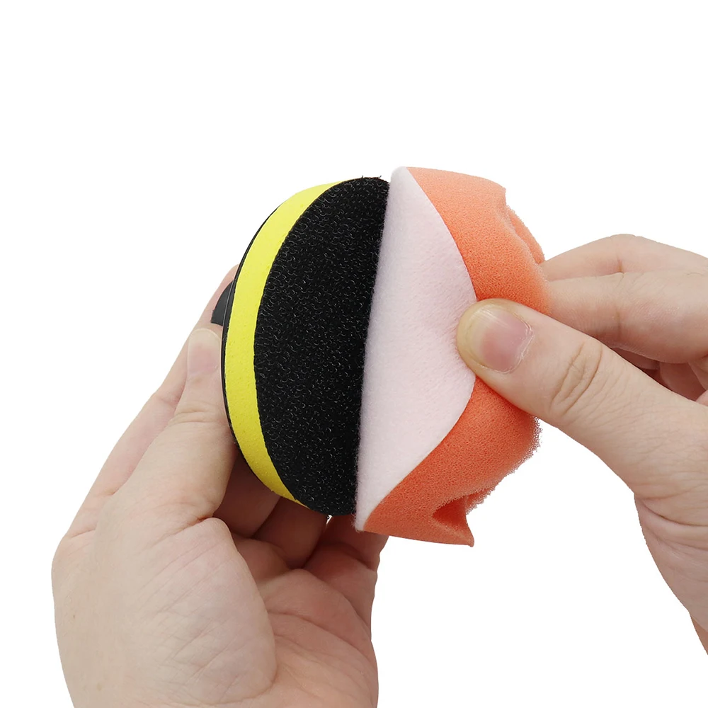 KKMOON 7Pcs 3 дюйма полировки автомобиля Губка Полировка беспыльный набор