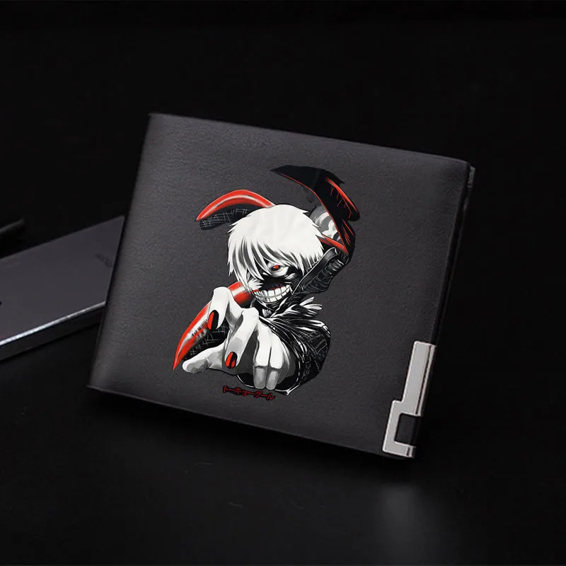 Японское аниме Токийский Гуль Kaneki Ken косплей мужской короткий кошелек студенческий модный кошелек из искусственной кожи кошелек мультфильм Id держатель для карт