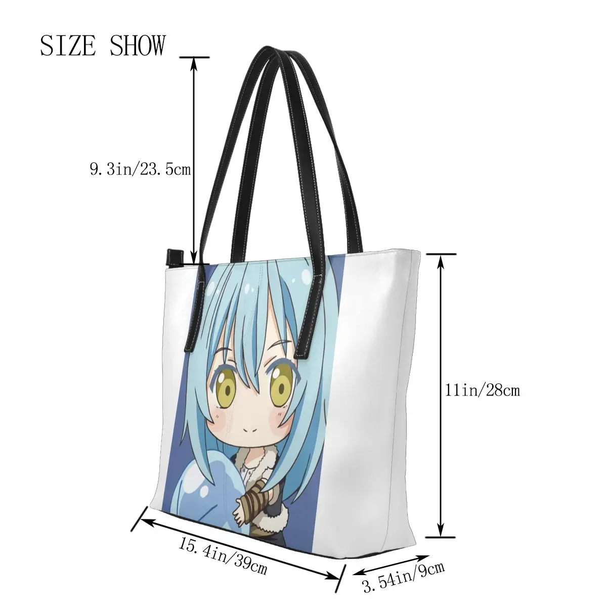 Tensei Shitara Slime Datta Ken Сумочка сумки с верхними ручками Высококачественная трендовая