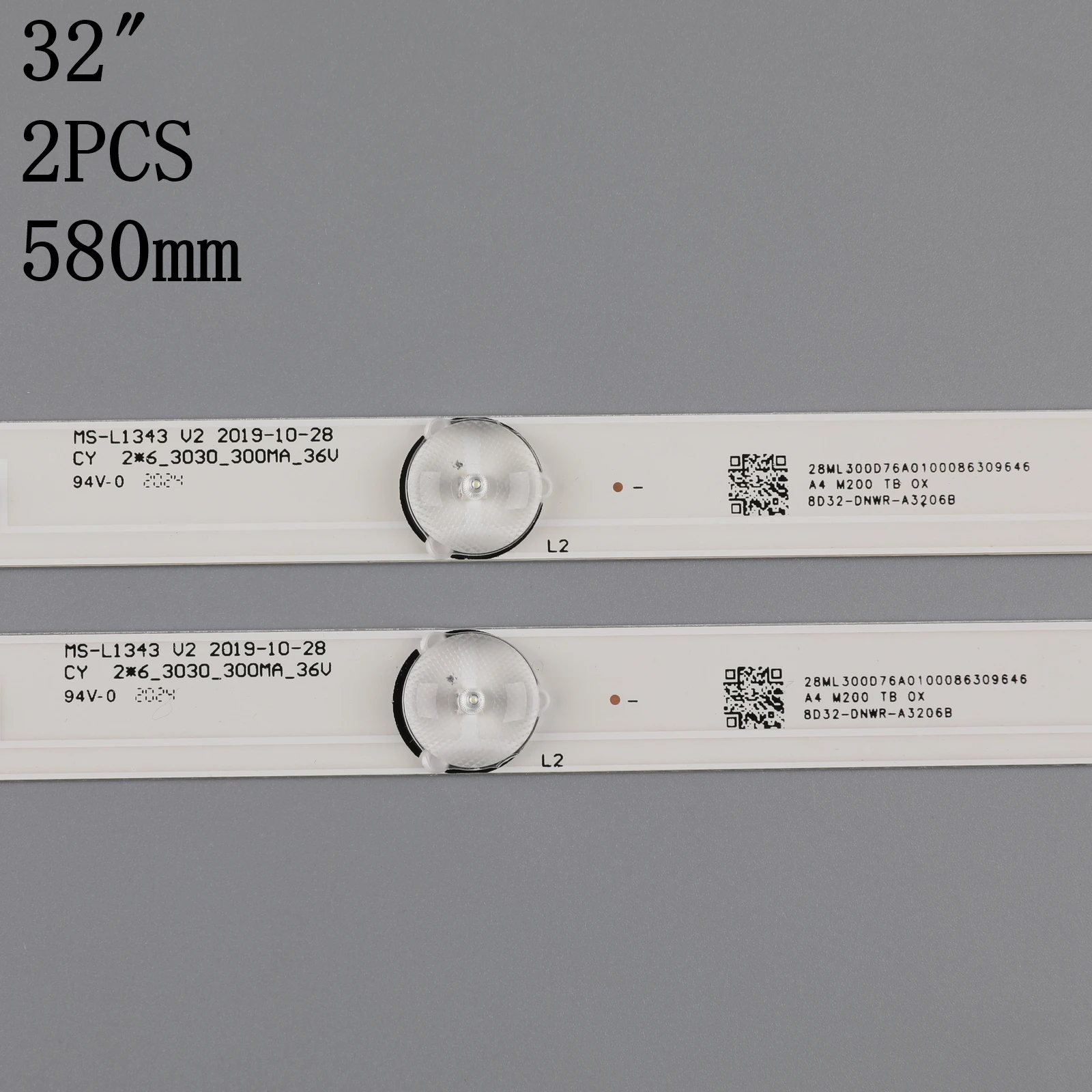 Светодиодная лента для подсветки телевизора 580 мм 6 лампочек фотосессия E348124 HM 32 В