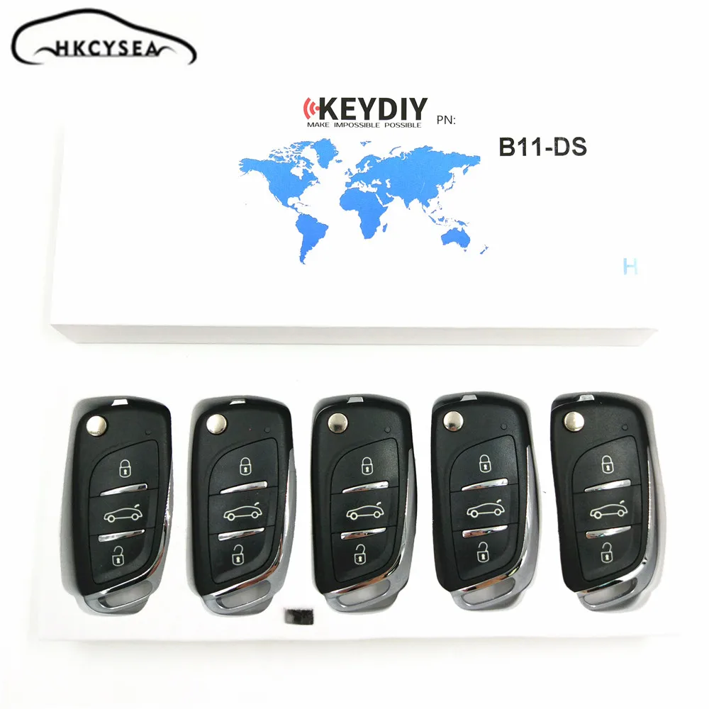 HKCYSEA 5/15/20 шт./лот KEYDIY B11 DS стиль 3 кнопки дистанционного ключа для URG200 KD900 KD X2 мини
