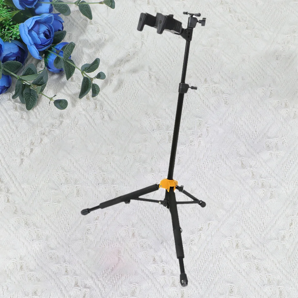 

1Pc Violin Stand Telescopic Folding Support Gravity Automatic Lock Rack Tripod Instrument Hanger for Violin (Black)