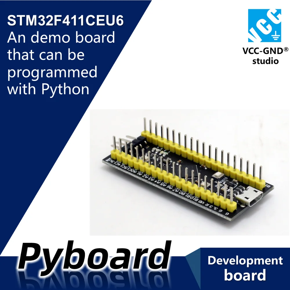 Микропитон pyboard v1.1 mini V1.1 PYBmini STM32F411CEU6 dev board demo core Module Cortex M4 Python|Демонстрационные
