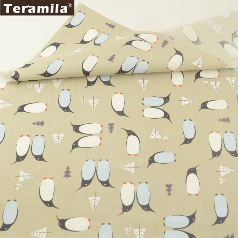 100x100cm Teramila Telas Por Metro мультфильм животных дизайн 100x100 см/шт. хлопок ткань для рукоделия, печворка Детская Ткань Ремесло тканевое платье - Цвет: 100x100cm