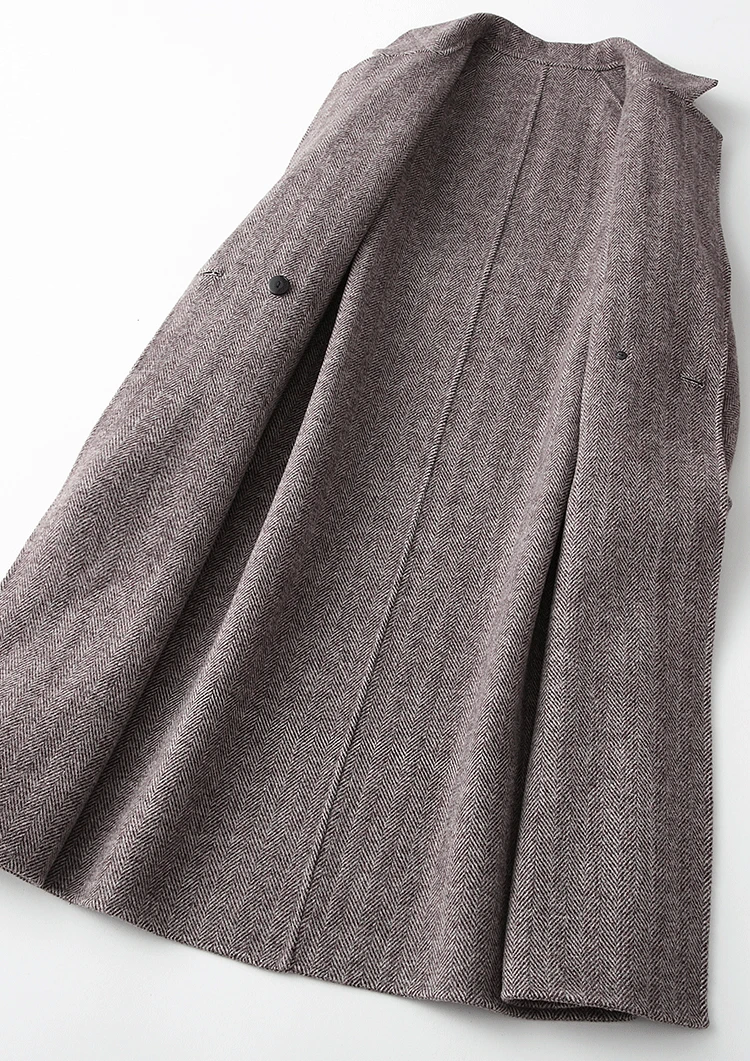 Новинка 2019 зимнее шерстяное пальто для женщин женское длинное Женское с поясом